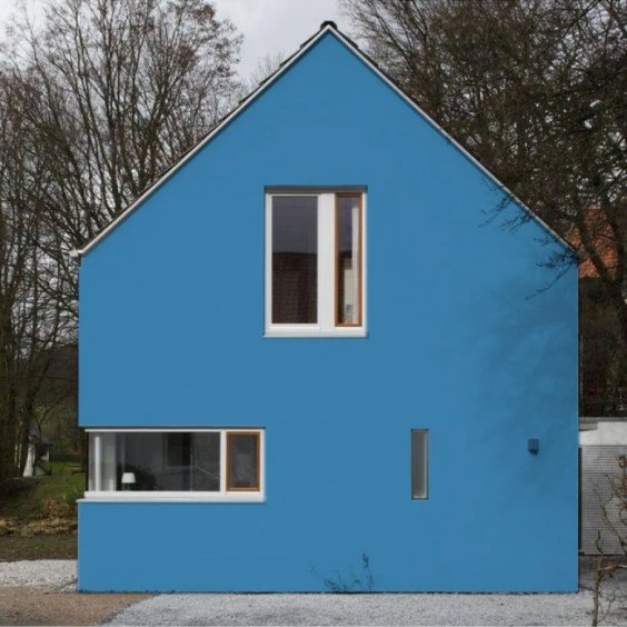 Краска фасадная износостойкая для наружных и внутренних работ Profipaints Eco Facade Acryl 2.7л, RAL-5012 #3