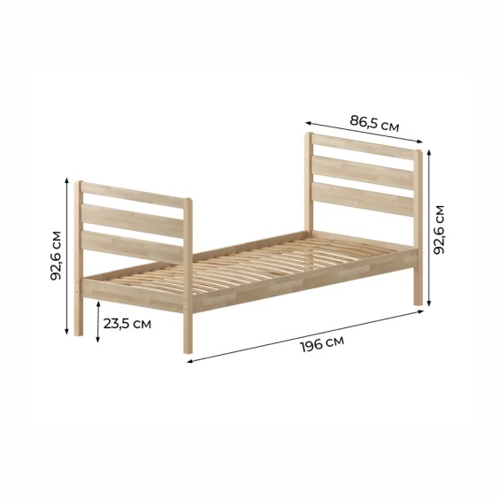 Комплект кровать Лето База 80x190+В3+В3, без обработки #2 Комплект кровать Лето База 80x190+В3+В3, без обработки #2