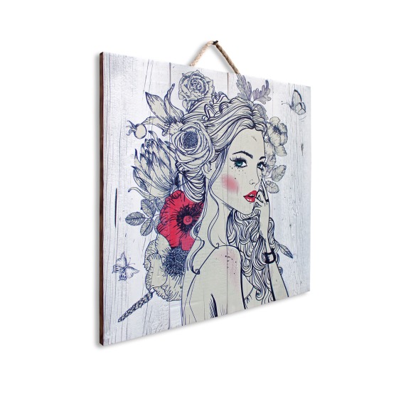 Картина "Девушка" 60х60 см #2 Картина "Девушка" 60х60 см #2