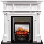 Каминокомплект Oxford - Белый с очагом Fobos FX M Black