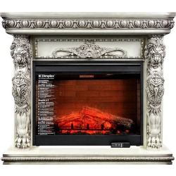 Каминокомплект Windsor - Слоновая кость с патиной с очагом Symphony 30'' DF3020-EU