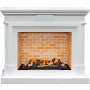 Каминокомплект Coventry - Белый / Кирпич с очагом Cassette 600 LNH-INT (с дровами)