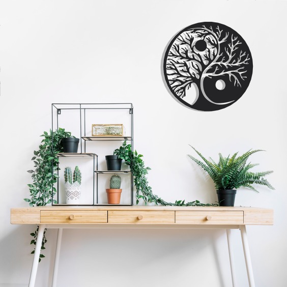 Картина Wood [ древо жизни Инь-Ян ], 38 см #8
