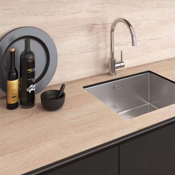 Фартук на стену Компакт-плита HPL Sagora Дуб Кальяри 0768/Bw, 4200 х 600 х 4 мм #2