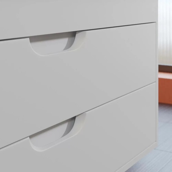 Тумба под раковину для ванной подвесная Uperwood Modul 95х44,4х55 см, белая матовая #12