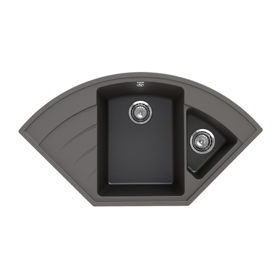 Мойка для кухни кварцевая Ulgran Quartz Marta 1000-09, асфальт #1