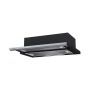 Krona steel Kamilla slim 600 black/inox (2 мотора) вытяжка