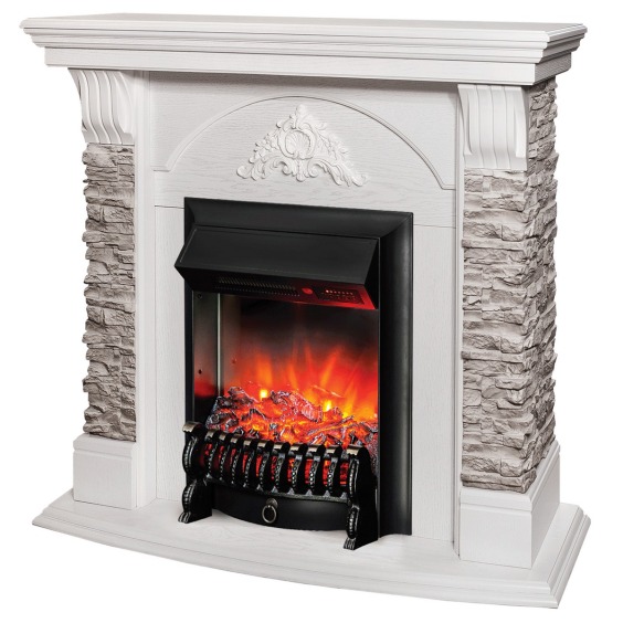 Электрокамин Athena GR WT с очагом Fobos Lux Black RC #2 Электрокамин Athena GR WT с очагом Fobos Lux Black RC #2