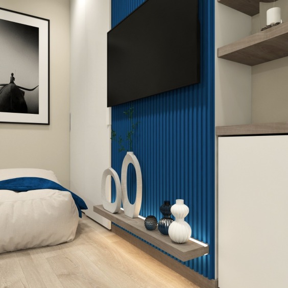 3Д Панель гипсовая "Рейка" Брекчия, Белый #2 3Д Панель гипсовая "Рейка" Брекчия, Белый #2