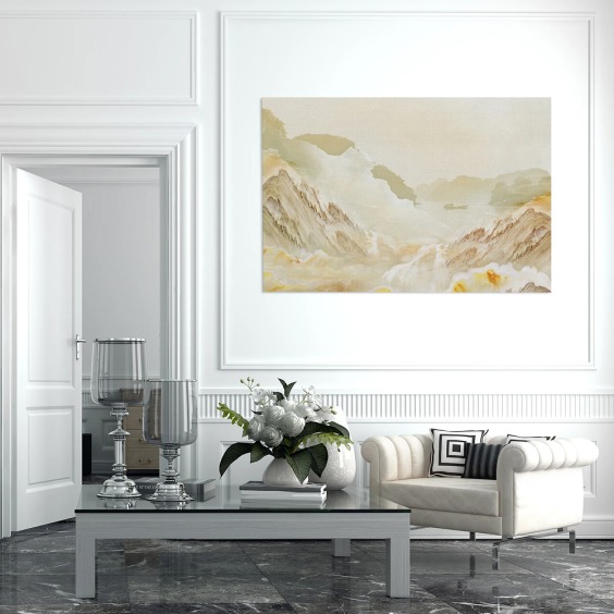 Картина на стену большая на холсте интерьерная “Горный хребет”, размер 80х115 см #3