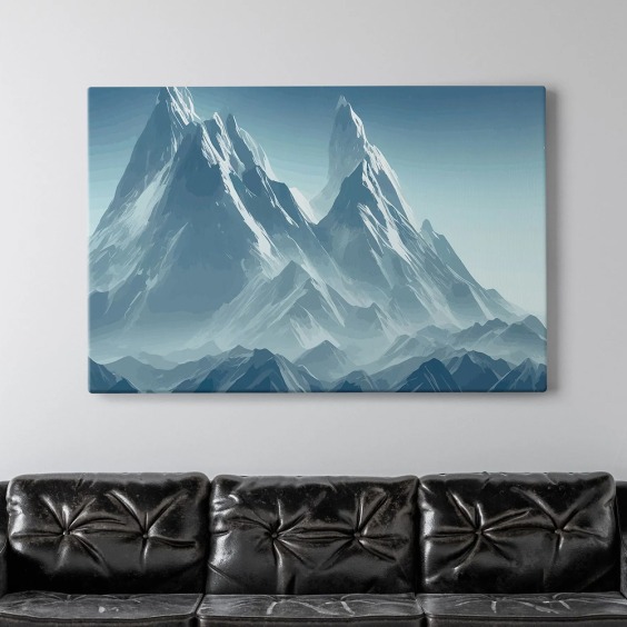 Интерьерная картина "Ледяные горы" на холсте, большая, 40х60 см #1 Интерьерная картина "Ледяные горы" на холсте, большая, 40х60 см #1