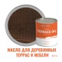 Масло для террас, деревянной мебели и детских площадок ProfiPaints Silver Terrace Oil 2.7 л, Темный дуб