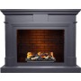 Каминокомплект Coventry - Серый графит / Кирпич с очагом Cassette 400 LNH-INT (с дровами)