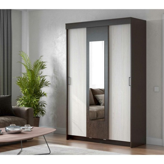 Комплект Шкаф-купе "ШКП 2" Дуб Венге / Ясень Анкор Светлый #3