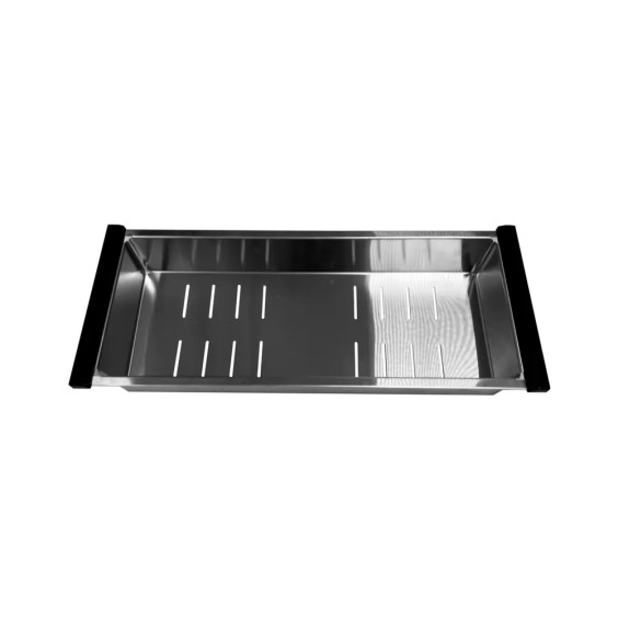 Мойка для кухни врезная стальная Ulgran Steel 68*50 см, черная брашированная сталь #6