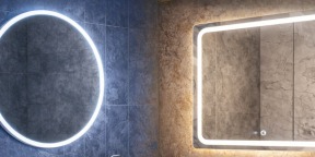 Как выбрать зеркало с подсветкой для ванной