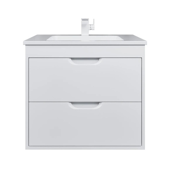 Тумба под раковину для ванной подвесная Uperwood Modul 61х44,4х55 см, белая матовая #1