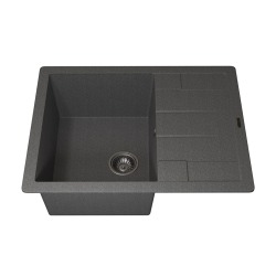 Кухонная мойка кварцевая Uperwood Quartz UPD-03-03, прямоугольная, серая