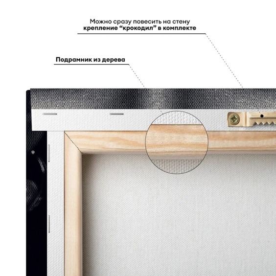 Картина на стену большая на холсте интерьерная "Золотые губы", размер 80х115 см #5 Картина на стену большая на холсте интерьерная "Золотые губы", размер 80х115 см #5