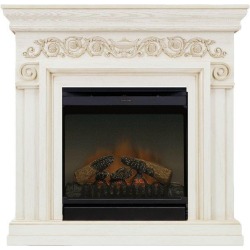 Каминокомплект Athena - Слоновая кость с патиной с очагом Gannon DF2010-EU