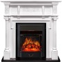 Каминокомплект Oxford - Белый с очагом Majestic FX Black