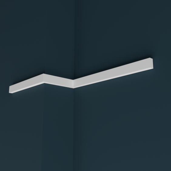 Молдинг гипсовый М01, 1000х10х5 #1