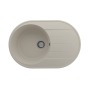Мойка для кухни кварцевая Ulgran Quartz Nora 750-02, лён