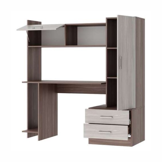 Письменно-компьютерный стол ПКС-7 Шимо темный-Шимо светлый #2 Письменно-компьютерный стол ПКС-7 Шимо темный-Шимо светлый #2