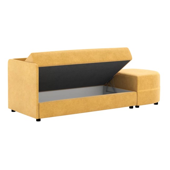 Прямой диван Стелс Горчичный, рогожка #9 Прямой диван Стелс Горчичный, рогожка #9