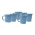Кружка для чая керамическая глянцевая Berg 400мл, Синий (6шт)
