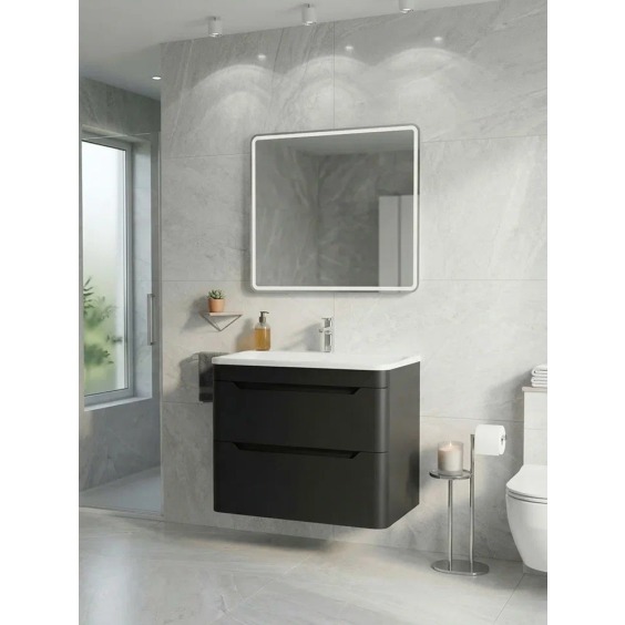 Тумба под раковину для ванной Uperwood Ocean подвесная, 80 см, черная #3