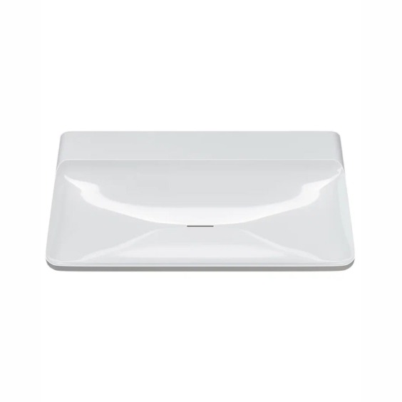 Раковина для ванной полувстраиваемая Uperwood Ocean 80 см, без отверстия под смеситель, белая глянцевая #6