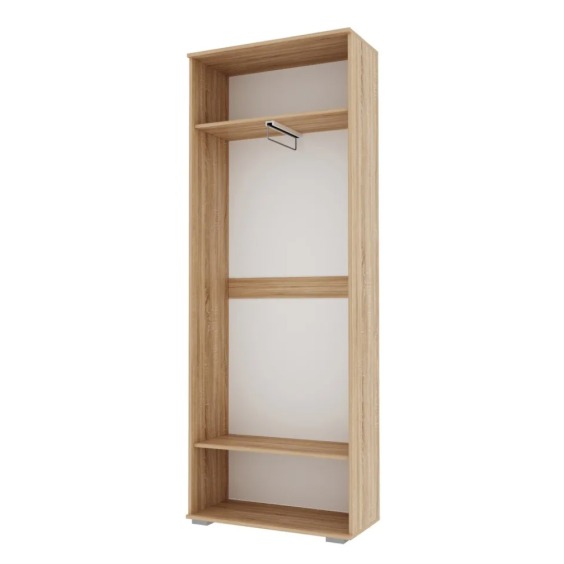 Италия Шкаф ШК-800 Сонома-Белый глянец #2