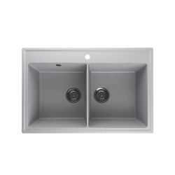 Мойка для кухни кварцевая Ulgran Quartz Ruma 780-04, платина