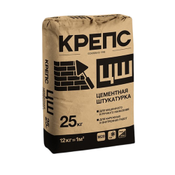 Крепс ЦШ 25 кг цементная штукатурка (56шт)