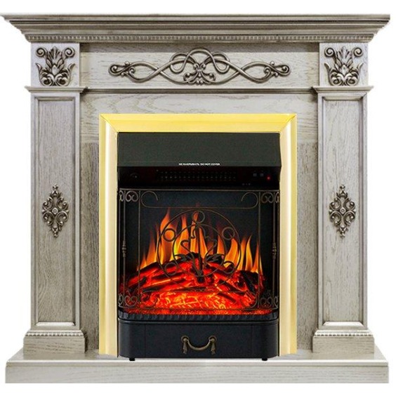 Каминокомплект Derby - Old silver с очагом Majestic FX Brass #1