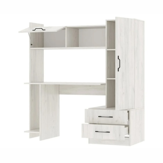 Письменно-компьютерный стол ПКС-7 Крафт белый #2