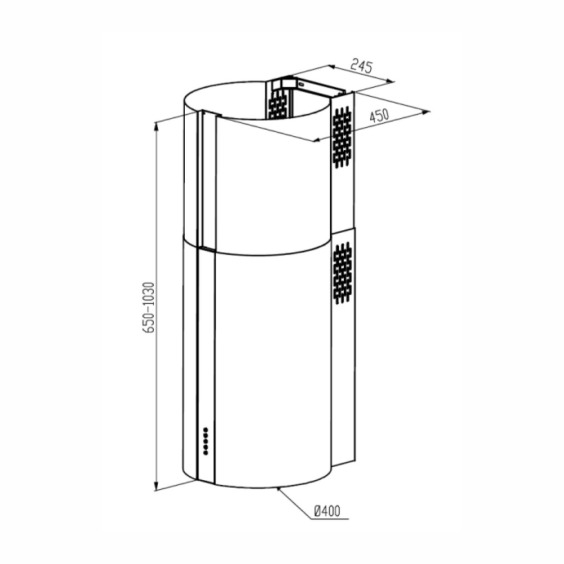 Meferi TUBE40IX Power вытяжка #11