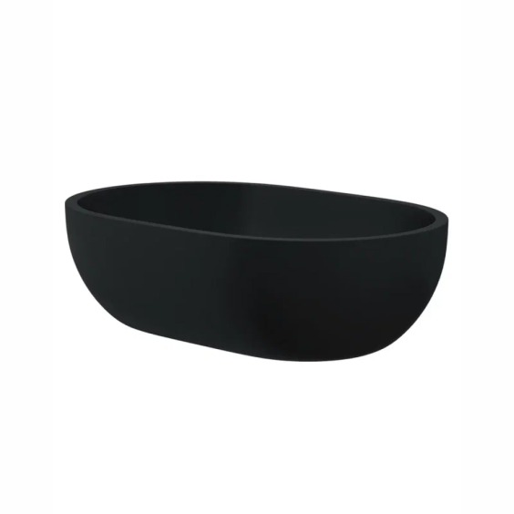 Раковина для ванной накладная Uperwood Arizona овальная, бетон, цвет черный #7