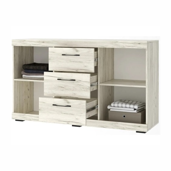 Комод Соната КС-1500 Крафт белый-Антрацит #2 Комод Соната КС-1500 Крафт белый-Антрацит #2