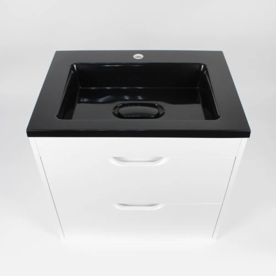 Раковина для ванной Uperwood Modul 65х45х12 см, черная глянцевая #7