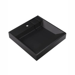 Раковина над стиральной машиной Uperwood Naomi Quartz, 60*60 см, уголь