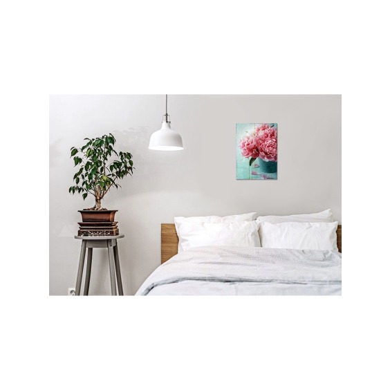 Картина "Розовые пионы в вазе" 30х40 см #3