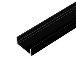 Профиль накладной AQ Form для LED лент 15х7, Черный, L=3000 мм