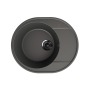 Мойка для кухни кварцевая Ulgran Quartz Nora 585-09, асфальт
