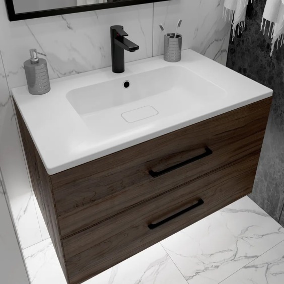 Раковина для ванной Uperwood Lagoon 80х48х14,2 см, белая глянцевая #3