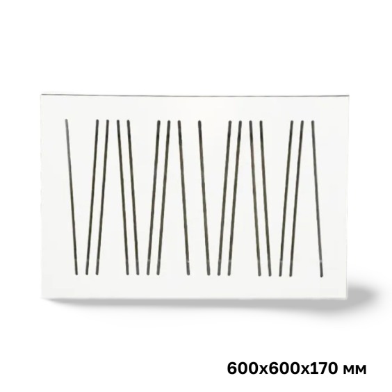 Короб-экран для батареи отопления «Абстракция» белый, 60х60х17 см #1