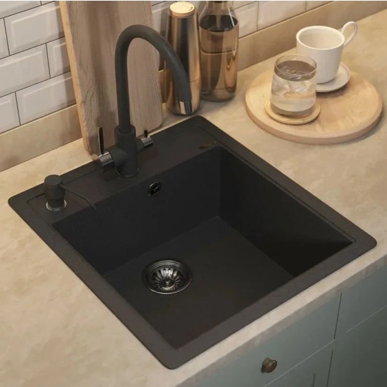Дозатор для моющих средств Uperwood Quartz UPD-01-04-D, черный #3
