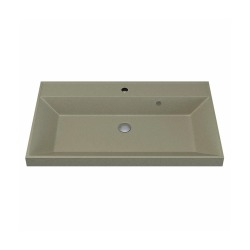 Раковина для ванной кварцевая Uperwood Classic Quartz 80х45х15 см, бежевая матовая, десерт