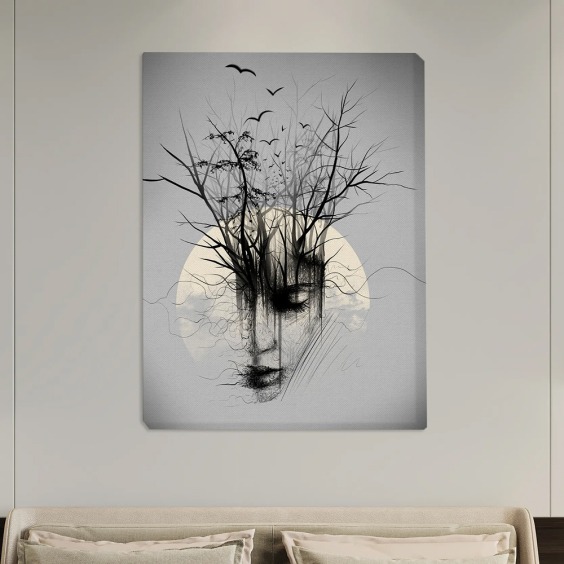 Картина на стену большая на холсте интерьерная "Метаморфоза", размер 45х30 см #2